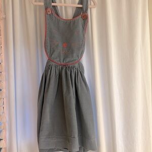 Shrimp & Grits kitty cat corduroy (light corduroy) jumper dress